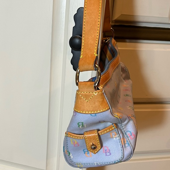 Dooney & Bourke Coated Canvas Double Front Pockets Shoulder Bag - Picture 5 of 11